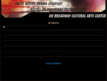 Tablet Screenshot of faithworksdrama.com